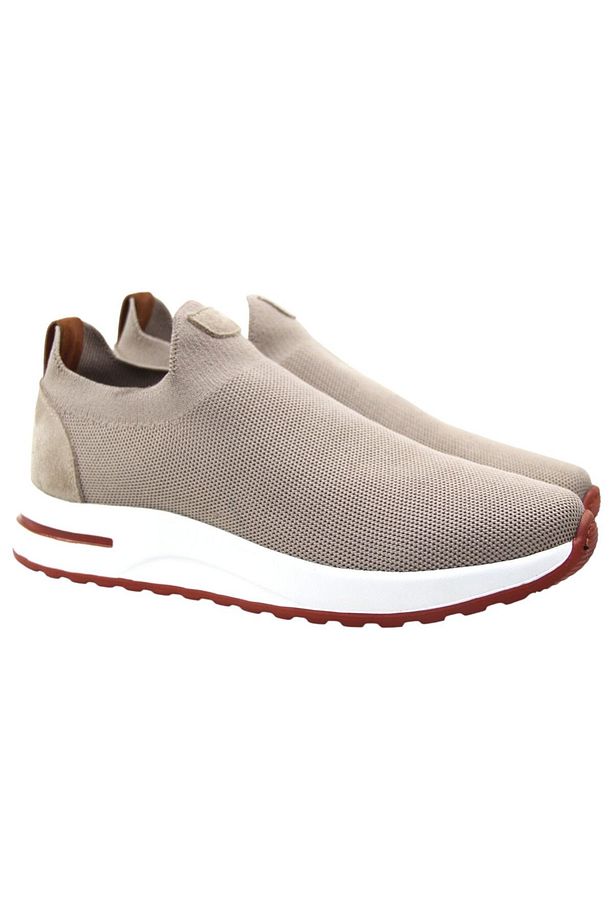 DERİ-G YAZLIK VİZON SNEAKER TRIKO-5-40 - 2