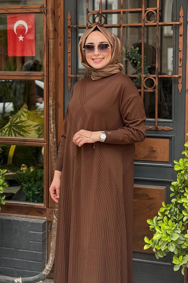 İNVEE Elbise 7002A Browni - 3