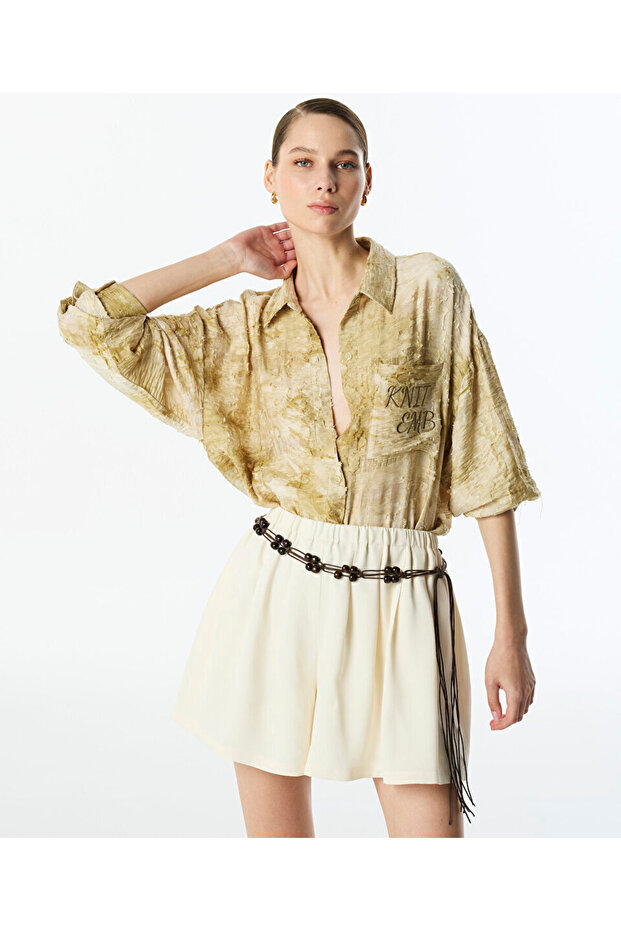 BÜZGÜLÜ ELASTİK BEL ŞORT - 2