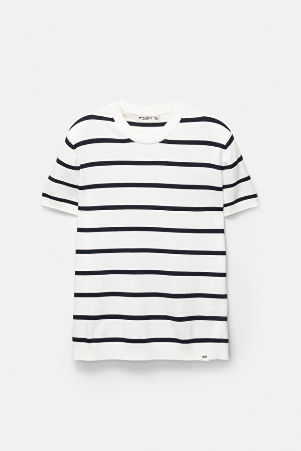 Kısa kollu triko t-shirt - 6