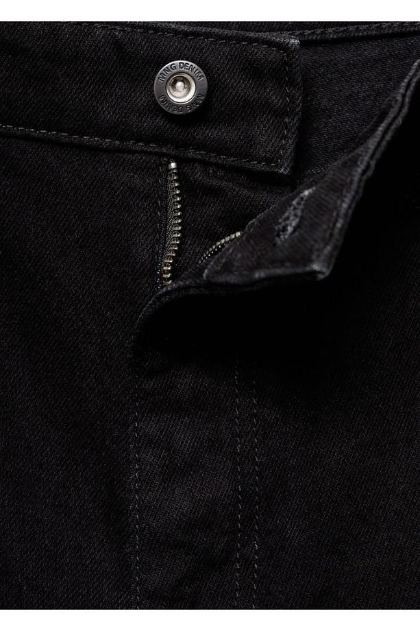 Regular fit jean bermuda şort - 8