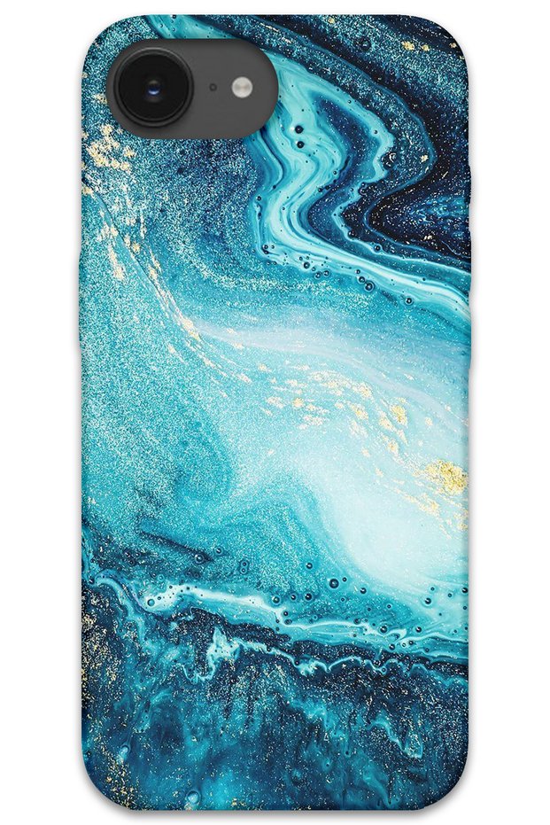 iPhone 16E Compatible Marble Pattern Phone Case + Screen Protector - 5818