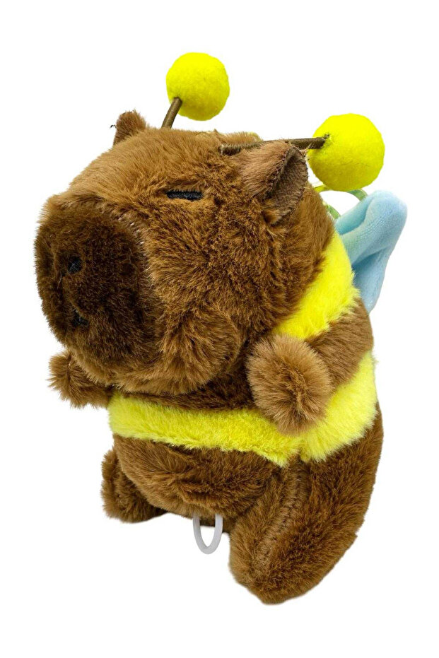 Capybara Bee Keychain by Plus with Spool - 6