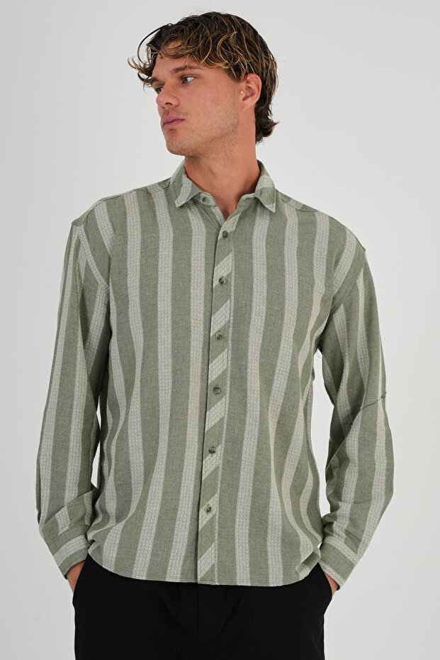 Nero Erkek Oversize Gömlek - 5