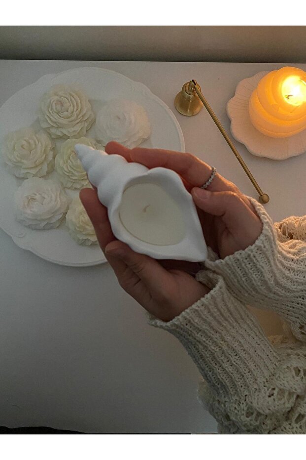 Pinterest Seashell Oyster Candle - 3