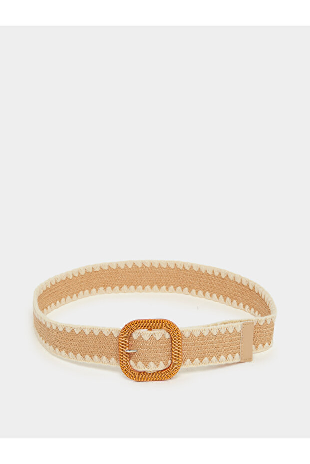 Two Tone Jute Straw Belt