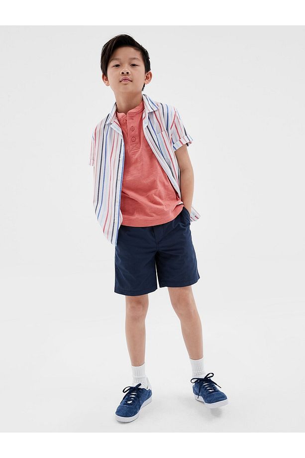 Erkek Çocuk Lacivert Pull-on Poplin Washwell™ Şort - 2