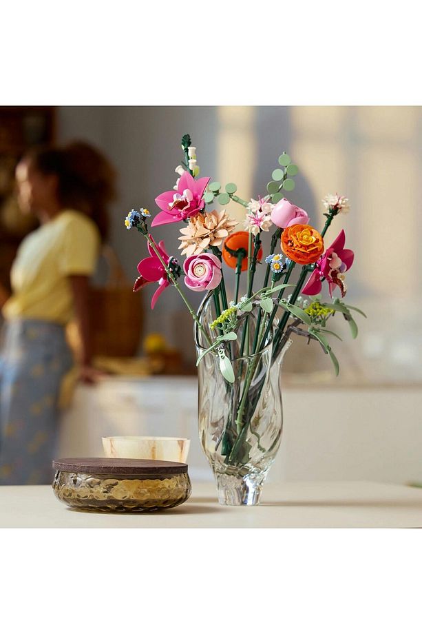 ® Botanicals Pembe Çiçek Buketi 10342 - 18+ Çiçek Model Yapım Seti (749 Parça) - 10