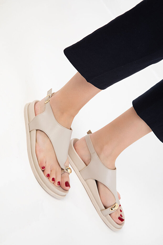 Sandale de damă bej 20632 - 2