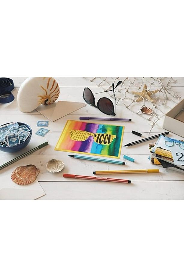 Pen 68 - Keçe Uçlu Boya Kalemi - 8'li Paket - Pastel Renkler - 4