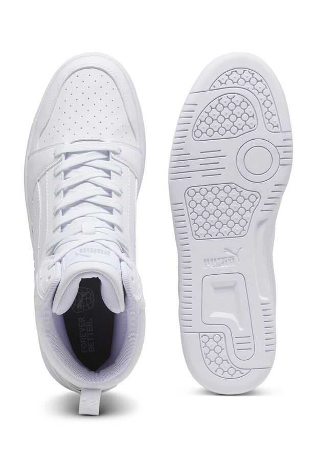 392326 white Mid Boot For Unisex - 3