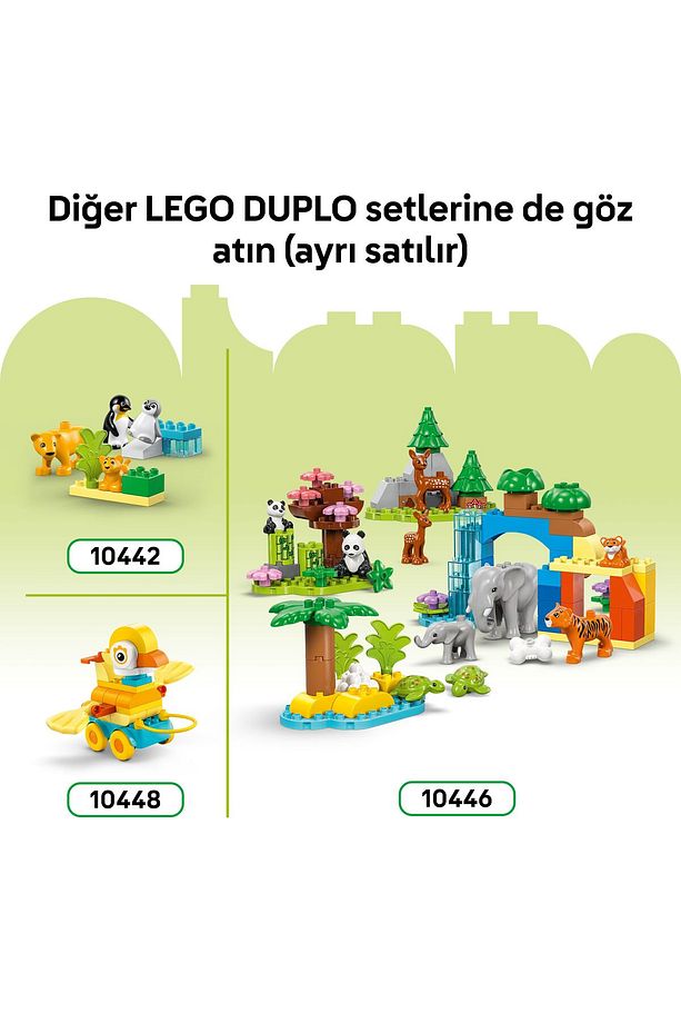 ® DUPLO® Kasabası 3’ü 1 Arada Tekerlekli Dinozorlar 10451 - 3+ Eğitici Oyuncak Yapım Seti (108P) - 9