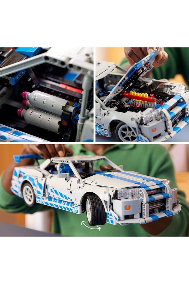 ® Technic™ Daha Hızlı Daha Öfkeli Nissan Skyline GT-R (R34) 42210- 18+Model Yapım Seti (1410P) - 8