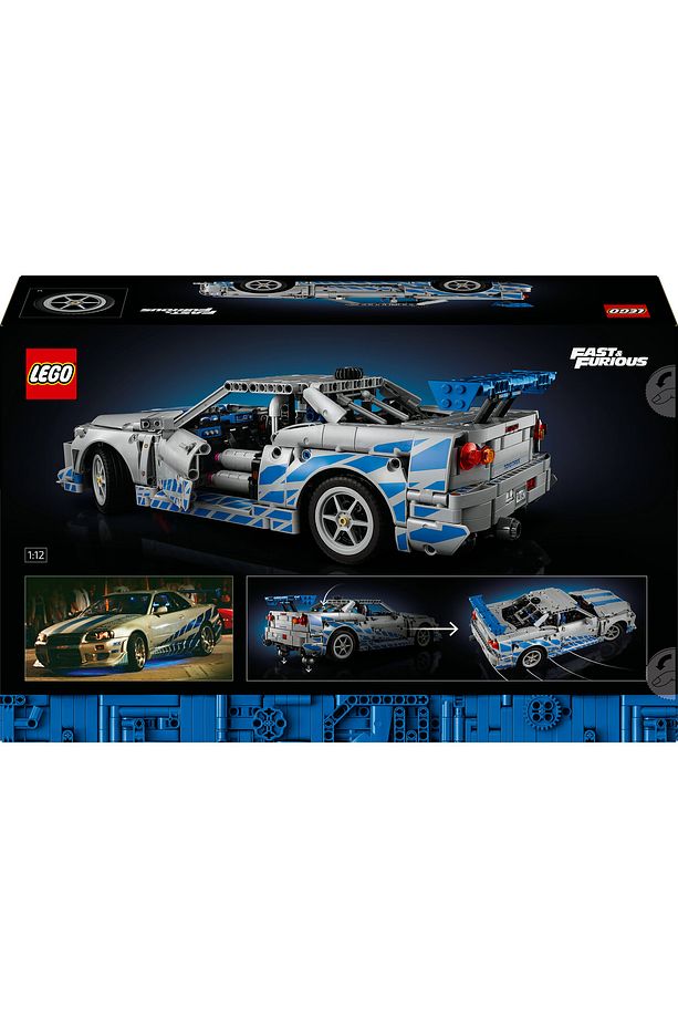 ® Technic™ Daha Hızlı Daha Öfkeli Nissan Skyline GT-R (R34) 42210- 18+Model Yapım Seti (1410P) - 5