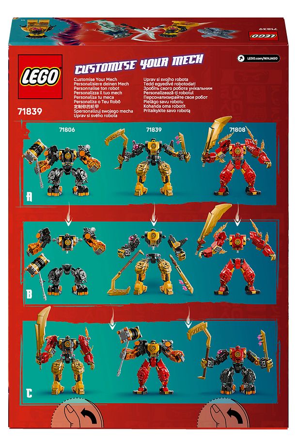® NINJAGO® Arin’in Spinjitzu Savaş Robotu 71839 - 7+ Yaratıcı Oyuncak Yapım Seti (213 Parça) - 4