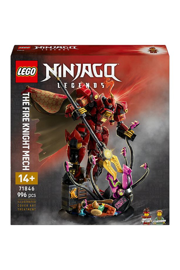 ® NINJAGO® Ateş Şövalyesi Robotu 71846 - 14+ Minifigür İçeren Yaratıcı Oyuncak Yapım Seti (996P) - 4