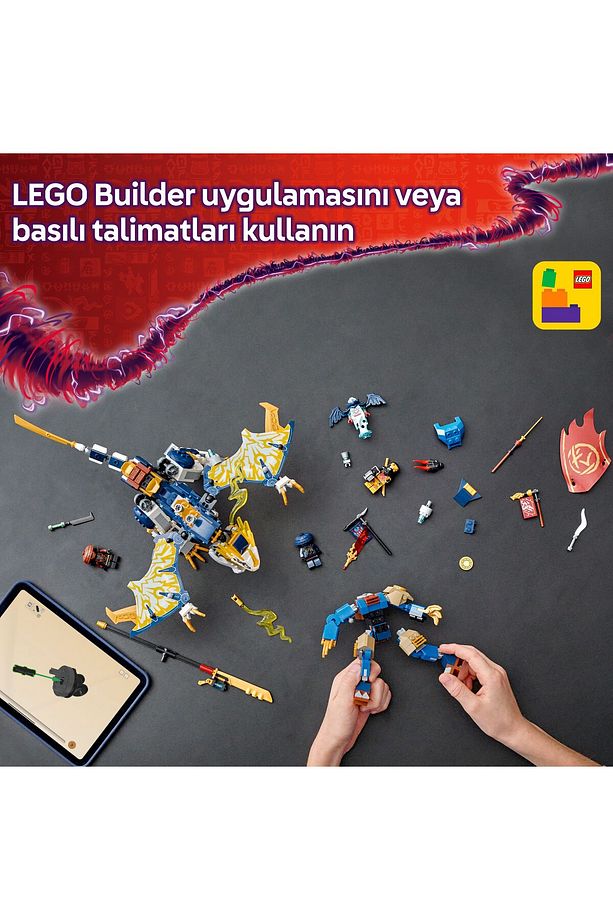 ® NINJAGO® Rogue’un Robot Ejderha Binicisi 71843 - 8+ Yaratıcı Oyuncak Yapım Seti (584 Parça) - 10