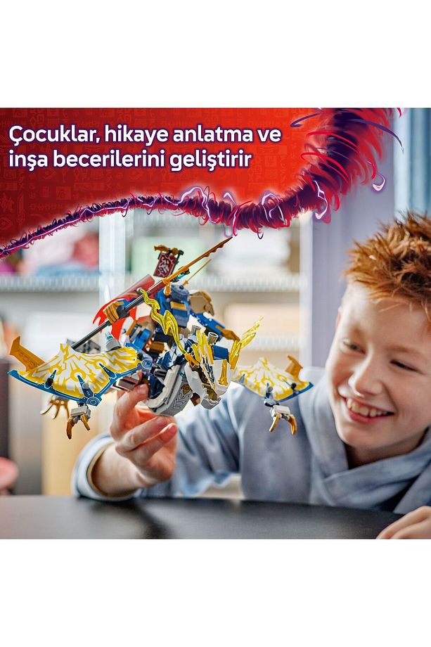 ® NINJAGO® Rogue’un Robot Ejderha Binicisi 71843 - 8+ Yaratıcı Oyuncak Yapım Seti (584 Parça) - 8