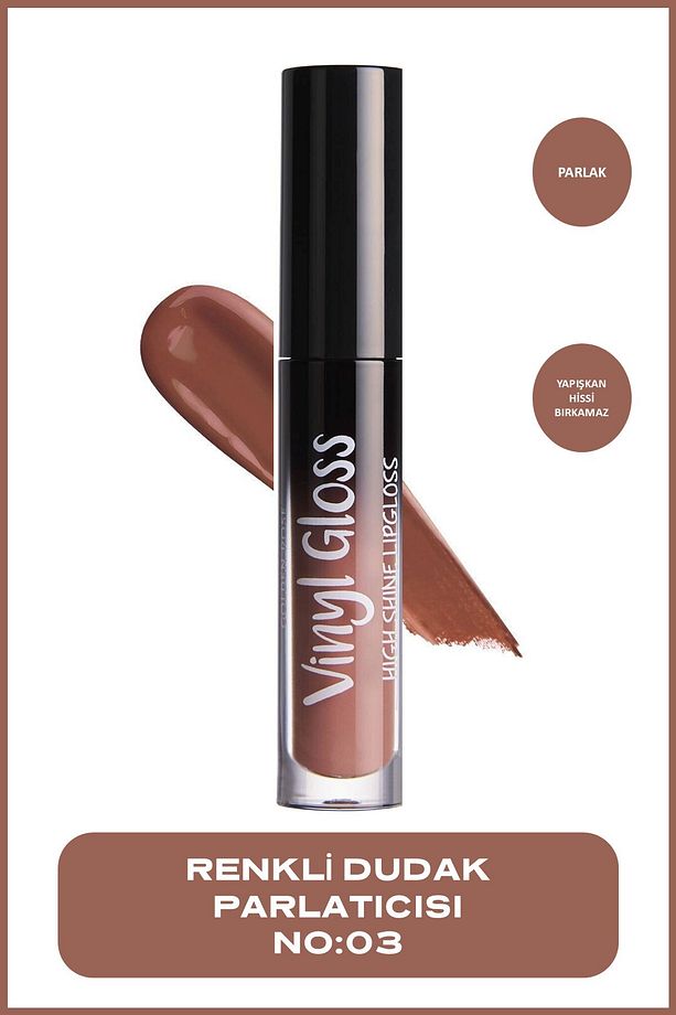 Vinyl Gloss High Shine Lipgloss 03 Ultra Parlak Dudak Parlatıcısı 4,5 ml - 1