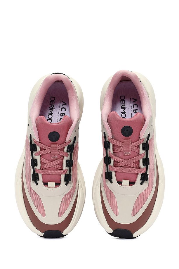 ACBC x DERİMOD Kadın Pembe Bağcıklı Kalın Tabanlı Sneaker 25SFD43516F - 7