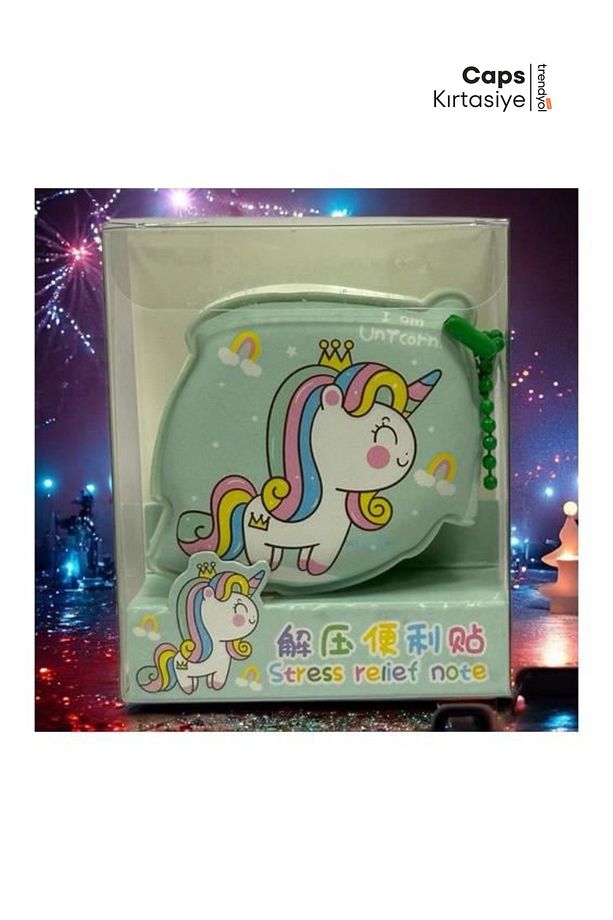 3 Adet Unicorn Zincir Askılı Mini Not Defteri Seti - 7