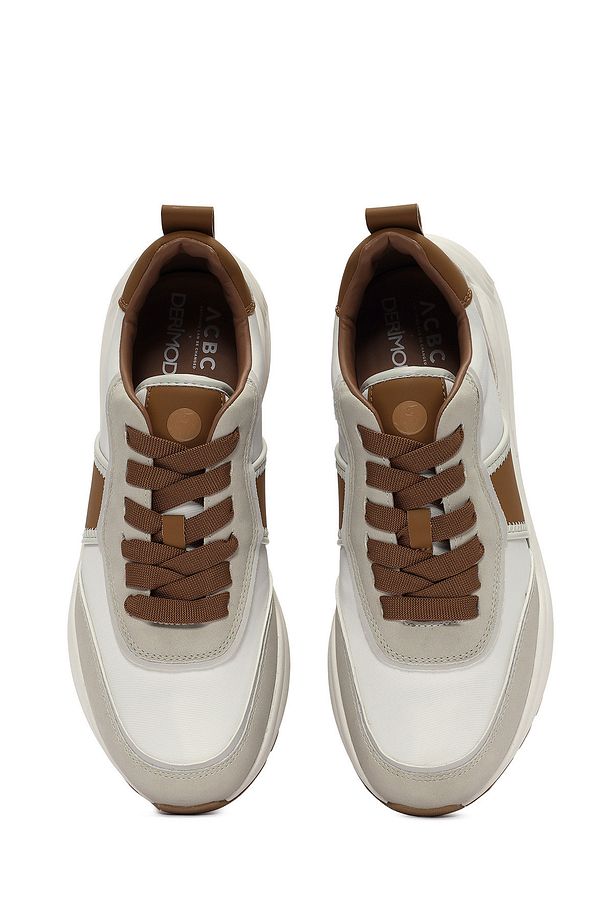 ACBC x DERİMOD Erkek Taba Bağcıklı Kalın Tabanlı Sneaker 25SFD78066F - 7