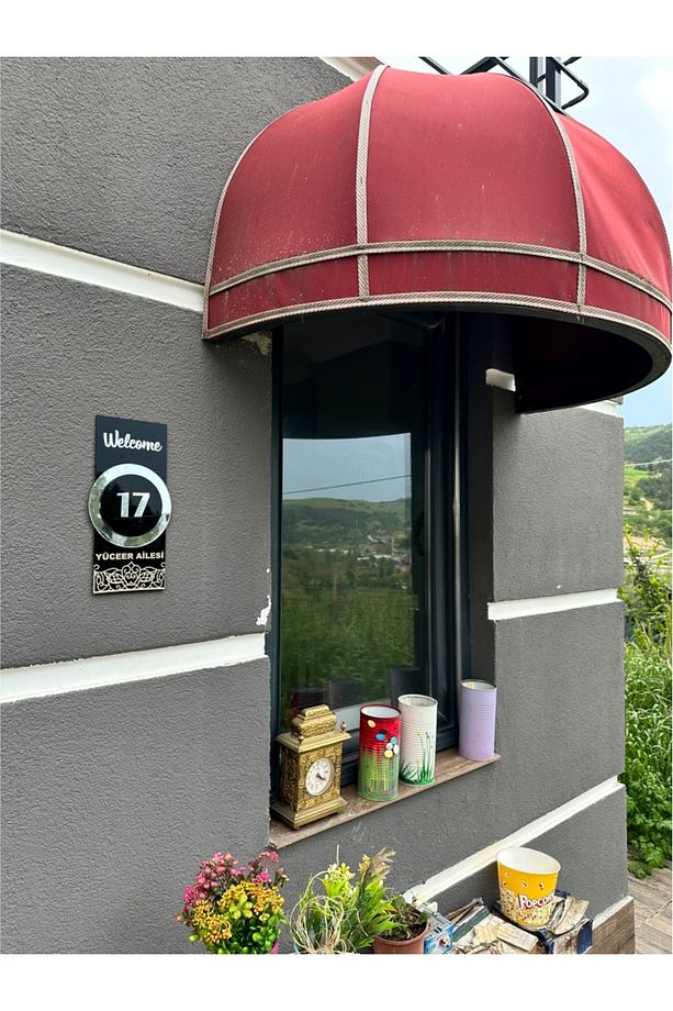 3D Avantgarde Retro Villa, Ev, OTEL - Daire Önü Numara-İsimlik Türkiye de TEK! - 6