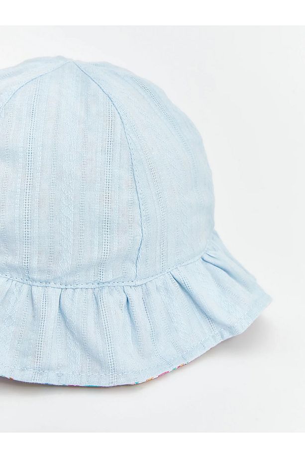 Çiçek Baskılı Kız Bebek Bucket Şapka - 3