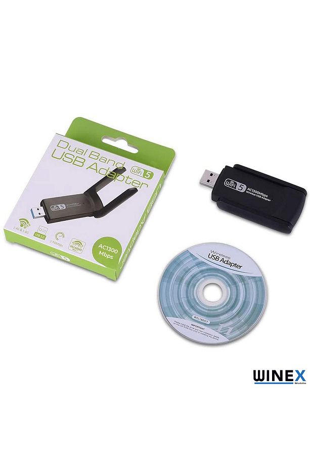 Winex Wifi5 Ac1300mbps 2.4g 5g Wifi Dongle Usb 3.0 Adaptör - 4