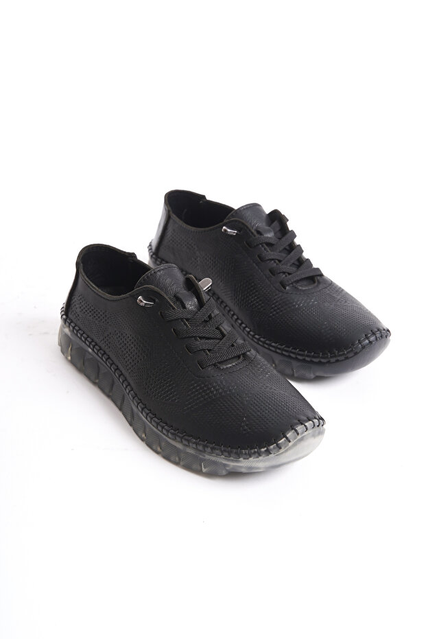 HAKİKİ DERİ GÜNLÜK KADIN AYAKKABISI ESNEK TABAN HAMİLE AYAKKABISI COMFORT TABAN - 9