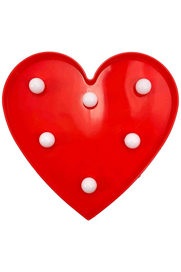 Vitacelli Red Heart Marquee Light 6 LEDs