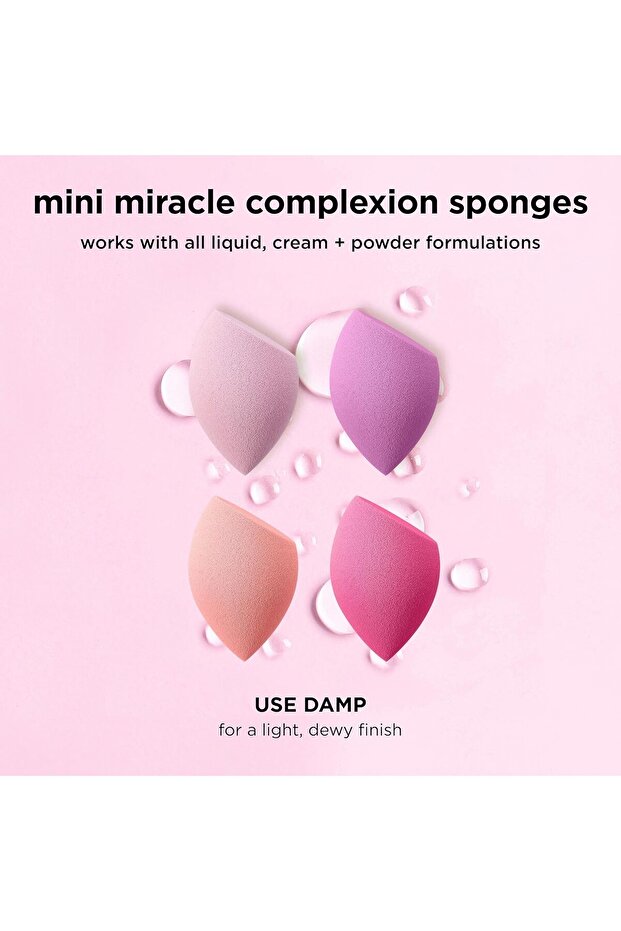 Real Techniques Mini Miracle Complexion Sponges, 4 Mini Sponges - 7