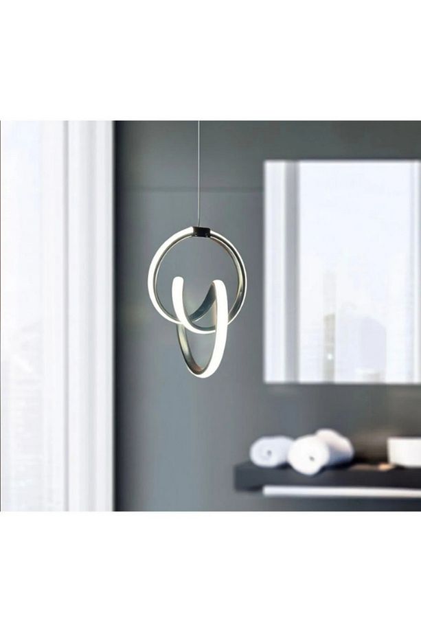 İmza Tekli Siyah Led Avize - 4