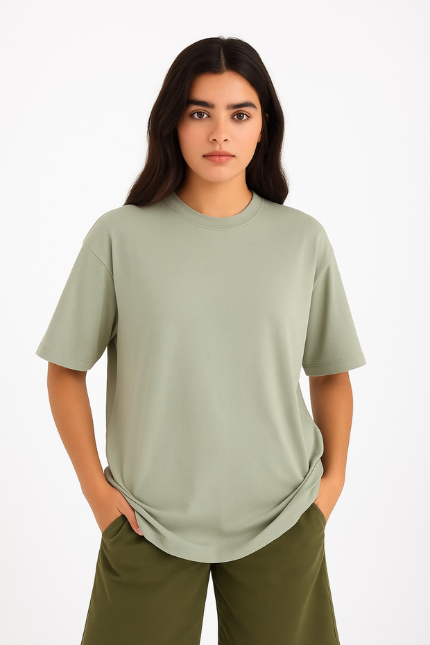 Дамска тениска Basic Regular Oversize - 2