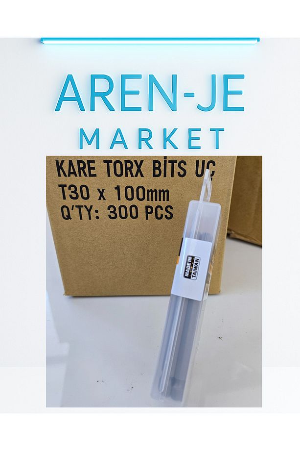 GFB Tools T30 x 100mm Kare Torx Bits Uç (10 Adet Set – S2 Çelik) - 3