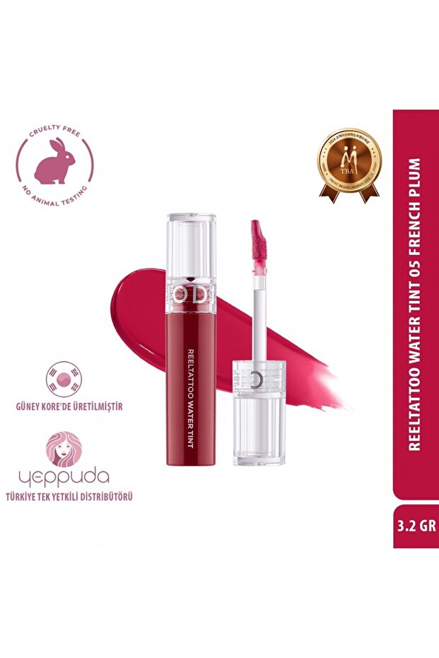 Reeltattoo Water Tint That Provides a Natural Look That Lasts All Day 05 French Plum