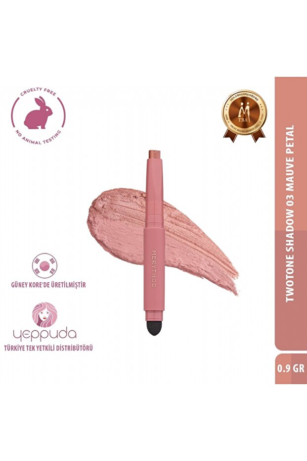 ظلال عيون توتوتوني 03 Mauve Petal - قلم ظلال عيون إسفنجي مزدوج اللون