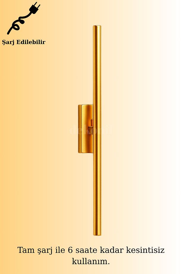 Gold Viola Şarjlı Kablosuz LED Aplik 1 Adet - 3