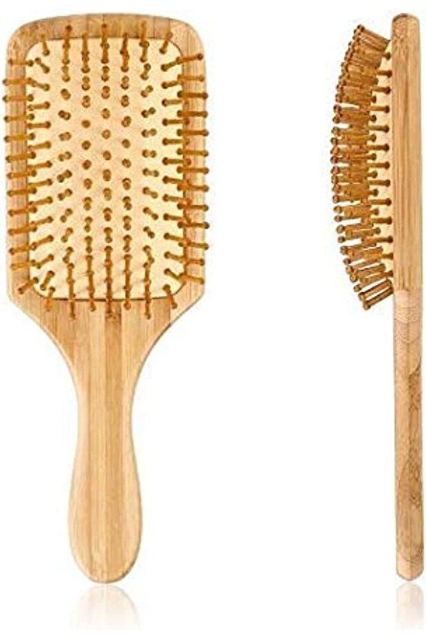 Relaxing Small Square Wooden Massage Hair Styling Comb