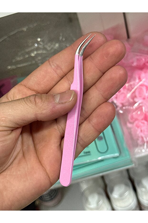 İpek kirpik cımbızı - 1