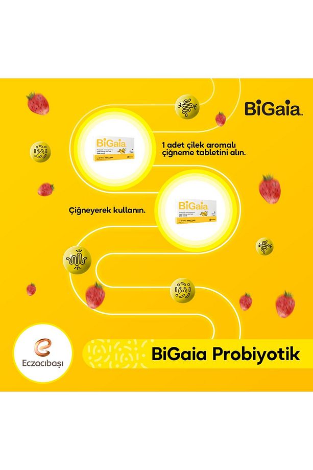 Probiyotik Çilek Aromalı Çiğneme 10 Tablet - 4