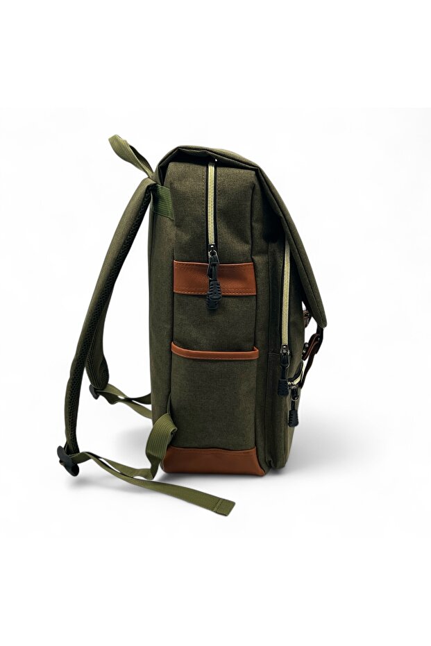 Stylish canvas backpack with magnetic closure from Sheyon - 3