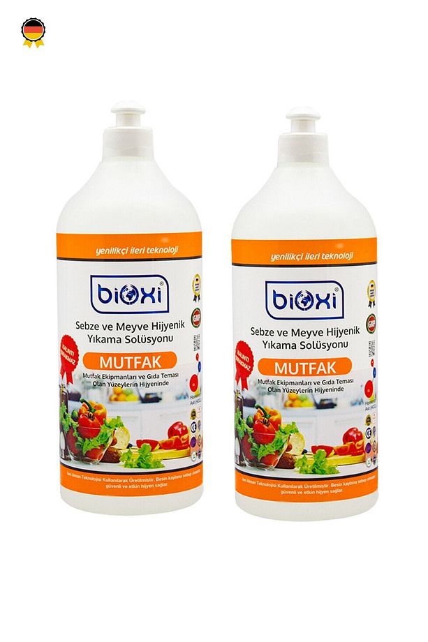 Sebze Meyve Yıkama, Mutfak Yüzey Hijyen Solüsyon, Doğal, Kalıntı Bırakmayan Solüsyon (1 Lt x 2 Adet) - 6