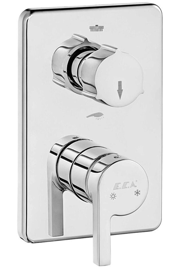 Icon Concealed Bathroom Faucet 2 Piece Set / 2 Way (102167201H-KDE+102166201)