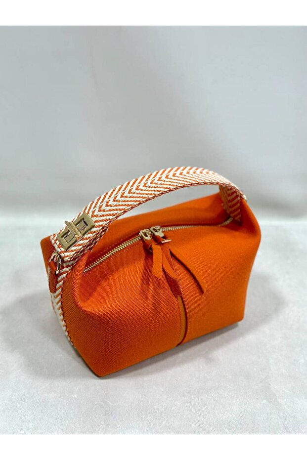 Canvas Bag with Buckle Detail