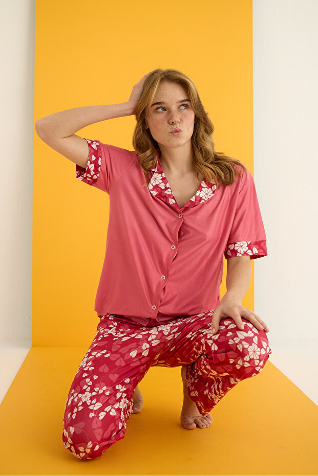 Marla Buttoned Pajama Set