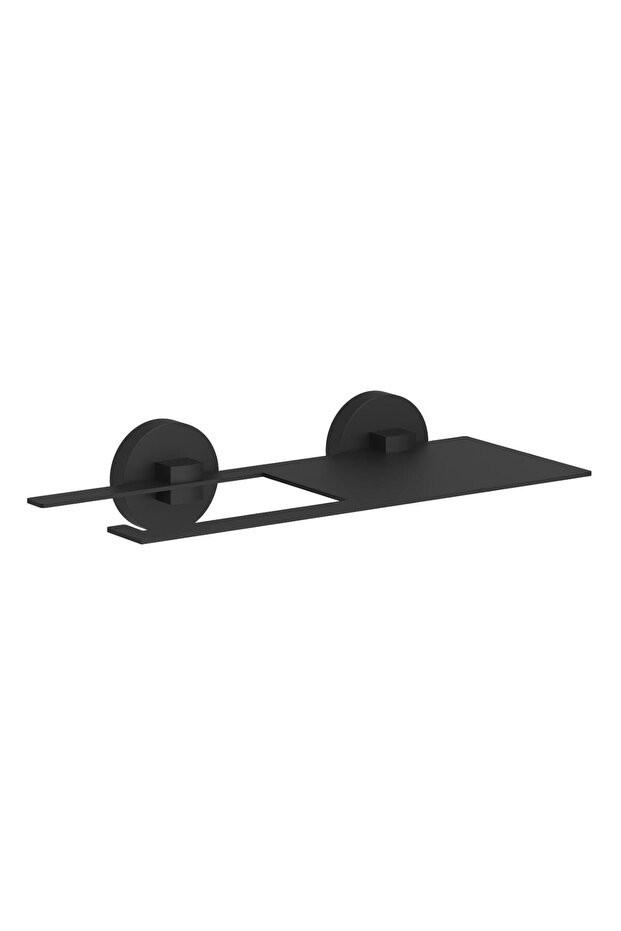 Serel Rita Toilet Paper Holder with Shelf Matte Black 140112010S