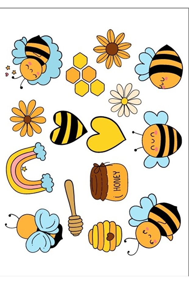 مجموعة ملصقات النحل - 1