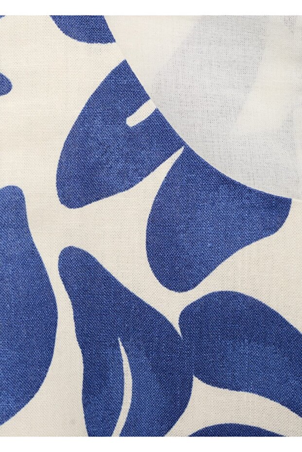 Çiçekli cropped bluz - 8