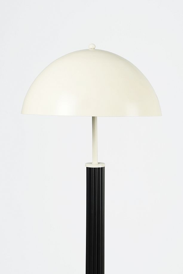 Alba Modern Retro Lambader – Siyah Fitilli Gövde, Krem Bombeli Başlık, Ayaklı Aydınlatma - 4